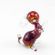 Glass Little Red Rabbit in Glass Figurines Wild  Animals category