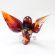 Glass Red Owl Figurine in Glass Figurines Birds category