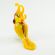Yellow Glass Parrot in Glass Figurines Birds category