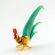 Glass Green Rooster in Glass Figurines Birds category