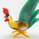 Glass Green Rooster in Glass Figurines Birds category