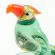Glass Parrot Figure in Glass Figurines Birds category