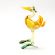 Ostrich Glass Figurine in Glass Figurines Birds category