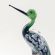 Glass Crane Figurine in Glass Figurines Birds category