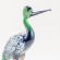 Glass Crane Figurine in Glass Figurines Birds category