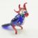 Blown Glass Cute Parrot Figurine in Glass Figurines Birds category