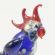 Blown Glass Cute Parrot Figurine in Glass Figurines Birds category