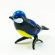Blue Tomtit Glass Figure in Glass Figurines Birds category