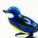Blue Tomtit Glass Figure in Glass Figurines Birds category