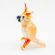Glass Beige Parrot in Glass Figurines Birds category