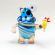 Cat Pirate with Bird in Glass Figurines Cats category
