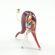 Red Scared Cat Glass Figurine in Glass Figurines Cats category