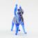 Light Blue Cat FIgure in Glass Figurines Cats category