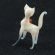 White  Cat with Bow Glass Figurine in Glass Figurines Cats category