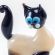 Glass Figurine White Cat in Glass Figurines Cats category