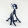Glass Figurine Sitting Black Cat in Glass Figurines Cats category