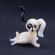 Glass Small White Dog in Glass Figurines Dogs category
