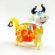 Glass Little Yellow Bull in Glass Figurines Farm Animals category