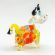 Glass Little Yellow Bull in Glass Figurines Farm Animals category