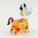 Glass Little Red Bull in Glass Figurines Farm Animals category