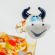 Glass Little Red Bull in Glass Figurines Farm Animals category