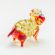 Glass Sheep in Glass Figurines Farm Animals category