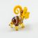 Glass Figurine Ram with Blue Horns in Glass Figurines Farm Animals category