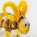 Glass Figurine Ram with Blue Horns in Glass Figurines Farm Animals category