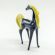 Black Glass Horse with Yellow Mane in Glass Figurines Farm Animals category