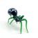 Glass Black Spider in Glass Figurines Insects category