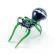 Glass Black Spider in Glass Figurines Insects category