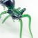 Glass Black Spider in Glass Figurines Insects category