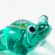 Glass Frog Miniature in Glass Figurines Reptiles category