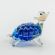 Blue Glass Turtle in Glass Figurines Reptiles category