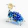 Blue Glass Turtle in Glass Figurines Reptiles category