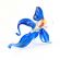 Blue Glass Fish Telescope in Glass Figurines Sea Life Creatures category