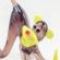 Glass Monkey with Banana in Glass Figurines Wild  Animals category