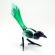Magpie Glass Figurine in Glass Figurines Birds category