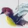 Tomtit Glass Figurine in Glass Figurines Birds category