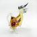 Cow Beige Glass Figurine in Glass Figurines Farm Animals category
