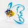 Glass Fish with Blue Fin in Glass Figurines Sea Life Creatures category