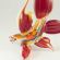 Glass Red Fish Figurine in Glass Figurines Sea Life Creatures category