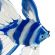 Blue Fish White and Blue in Glass Figurines Sea Life Creatures category