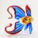 Glass Figurine Fish Blue and Red in Glass Figurines Sea Life Creatures category