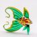 Glass Figurine Fish Green and Yellow in Glass Figurines Sea Life Creatures category