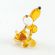 Glass Little Basset Hound in Glass Figurines Miniature Figurines category