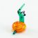 Glass Orange Snail Figurine in Glass Figurines Miniature Figurines category