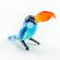 Glass Toucan Small Figurre in Glass Figurines Miniature Figurines category
