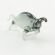 Gray Bull Figurine in Glass Figurines Miniature Figurines category