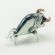 Gray Bull Figurine in Glass Figurines Miniature Figurines category